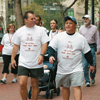 People walking in Fit ’n‘ Fun Walk/Run/Roll