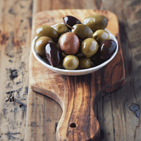 Bowl of olives