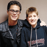 Ryan White and actor Rob Lowe