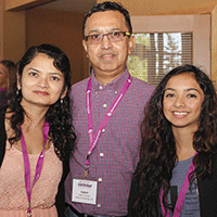 Sheela, Subash and Pryanka Chander at the Denver Inhibitor Summit