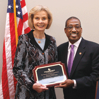 Val Bias and Lois Capps