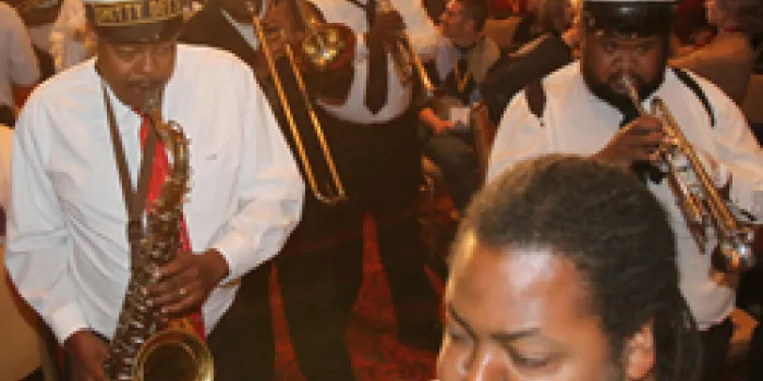 The Kinfolk Brass Band during the Annual Meeting Opening Session