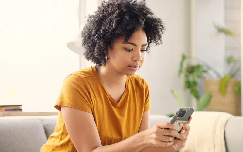 Woman on a mobile phone