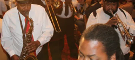 The Kinfolk Brass Band during the Annual Meeting Opening Session