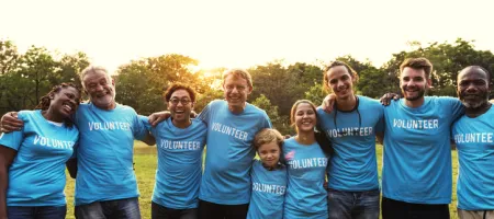 Group of volunteers