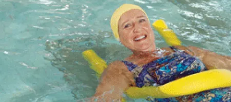 Woman in pool