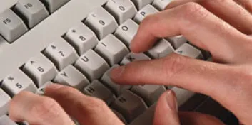 Typing on computer keyboard