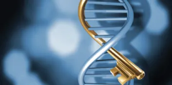 Metallic DNA strand with "key"